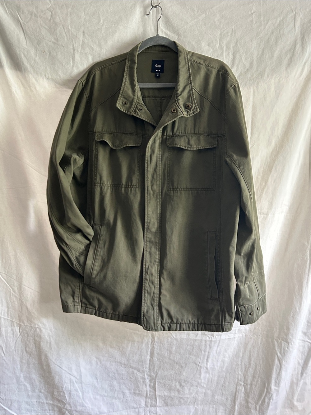 GAP Men's Military Field Jacket in Olive XL